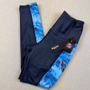 Certo Small Leggings Womens Navy NFL Tennessee Titans 2 Pocket High Waist